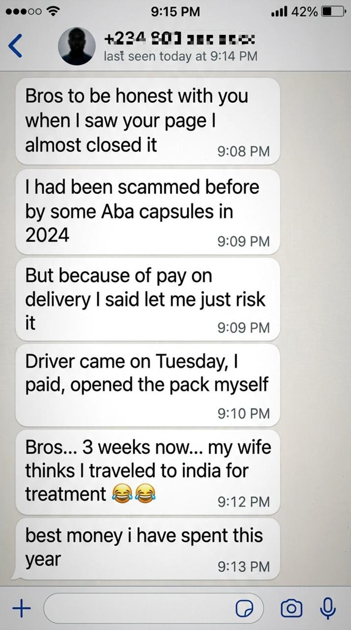 Customer testimonial